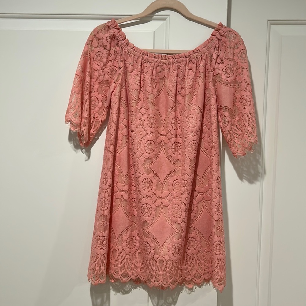 BB Dakota Pink Lace Dress Size XS